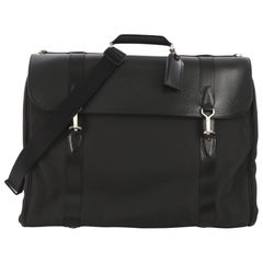 Louis Vuitton Garment Carrier Bag Nylon with Taiga Leather Two Hangers