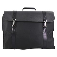 Louis Vuitton Garment Carrier Bag Nylon with Taiga Leather Two Hangers