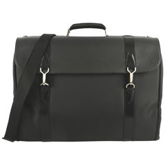Louis Vuitton Garment Carrier Bag Nylon with Taiga Leather Two Hangers