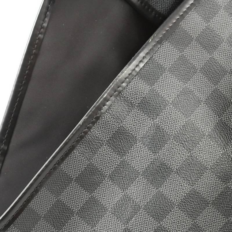 Black Louis Vuitton Garment Cover Damier Graphite 2 Hangers