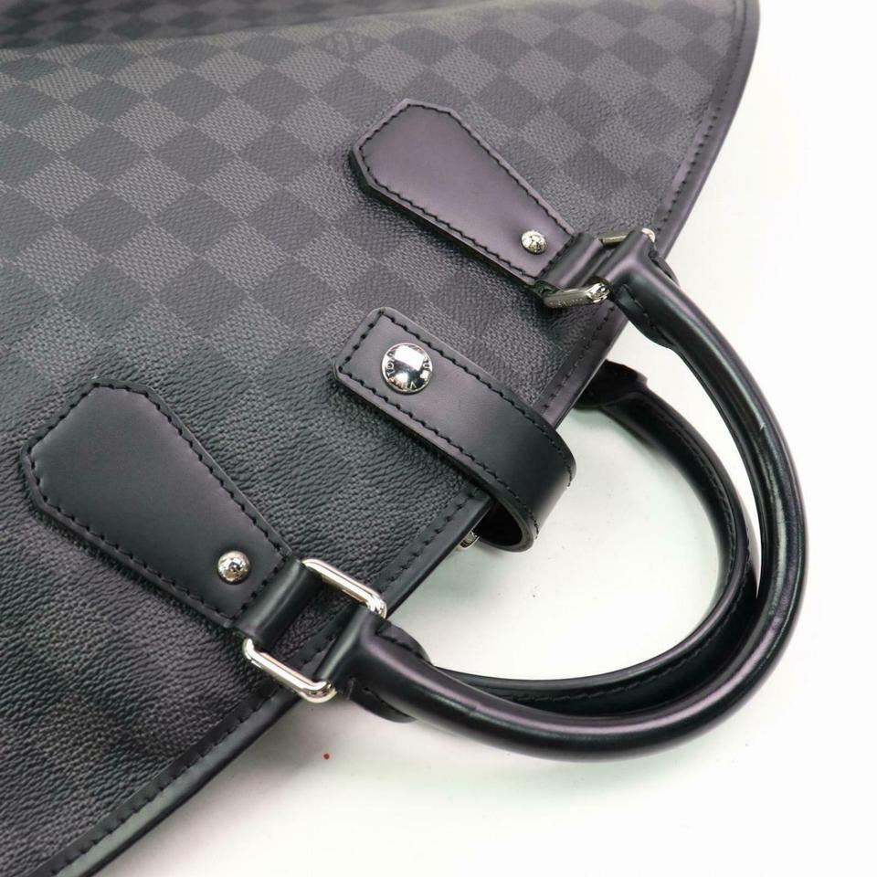 Louis Vuitton Garment Cover Damier Hanger 870282 Black Coated Canvas Travel Bag For Sale 8