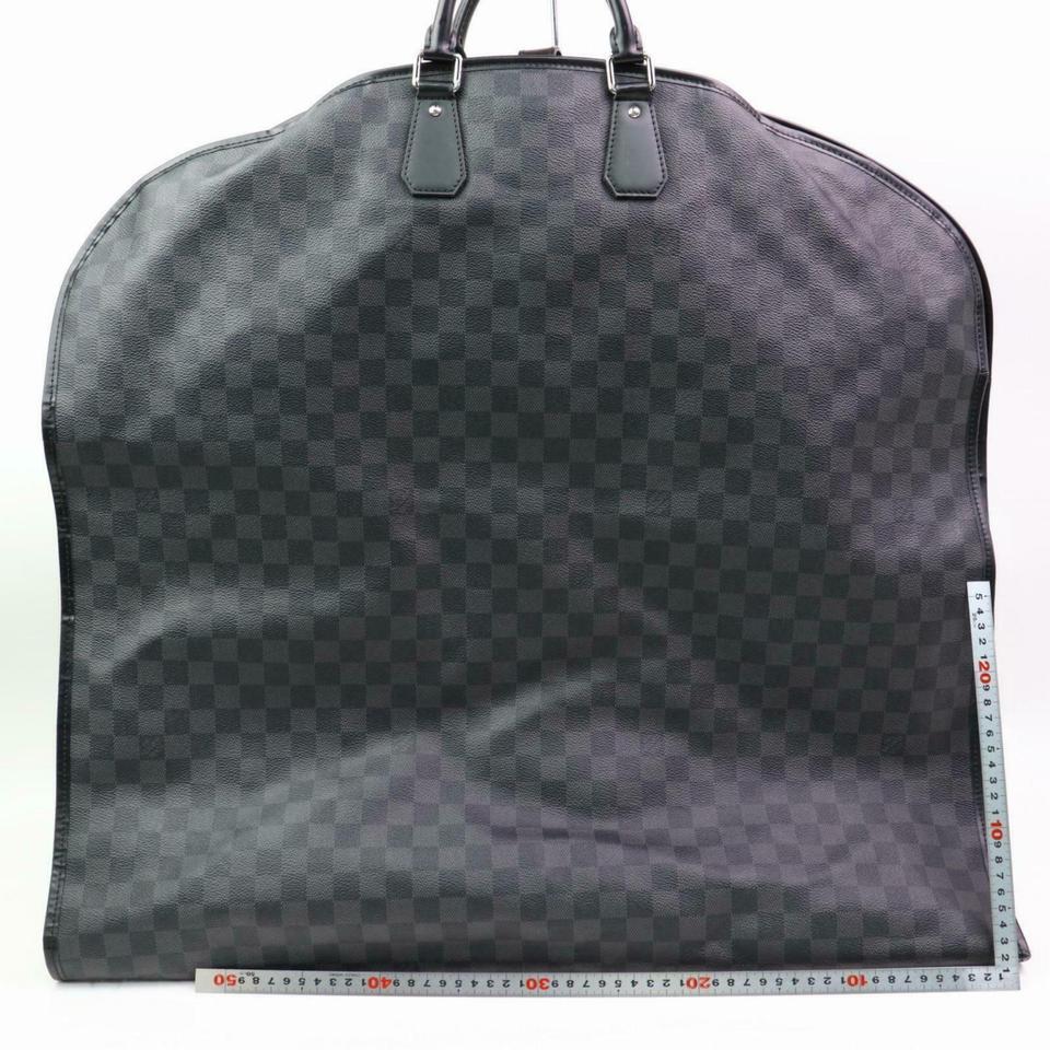 Louis Vuitton Garment Cover Damier Hanger 870282 Black Coated Canvas Travel Bag For Sale 2