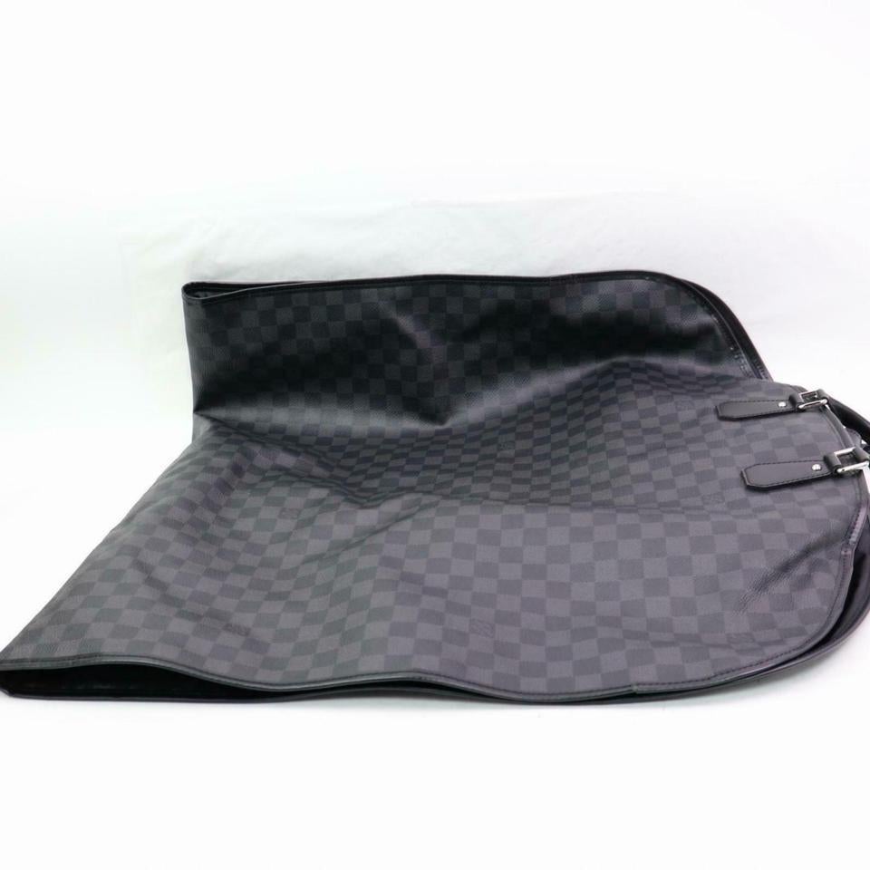 Louis Vuitton Garment Cover Damier Hanger 870282 Black Coated Canvas Travel Bag For Sale 5