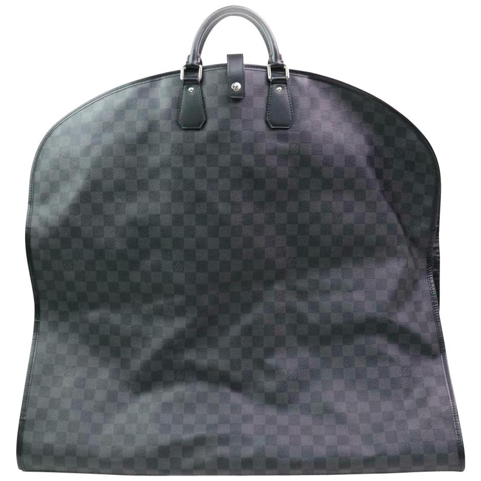 Louis Vuitton Garment Cover Damier Hanger 870282 Black Coated Canvas Travel Bag For Sale