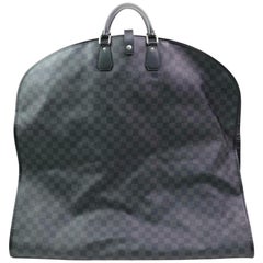 Used Louis Vuitton Garment Cover Damier Hanger 870282 Black Coated Canvas Travel Bag