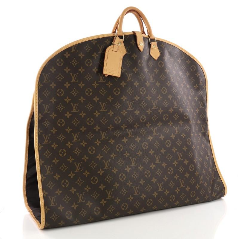 Black Louis Vuitton Garment Cover Monogram Canvas