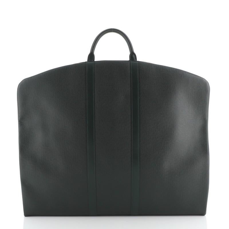 Black Louis Vuitton Garment Cover Taiga Leather