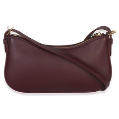 Louis Vuitton Garnet Calfskin Pochette LV Bloom