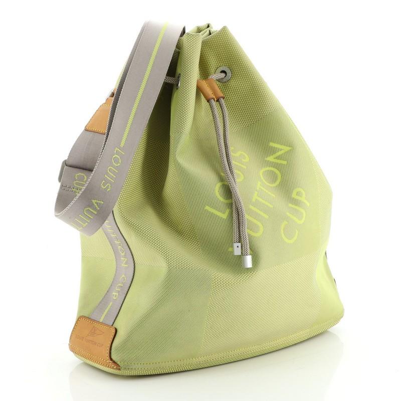 Beige Louis Vuitton Geant Drawstring Shoulder Bag Limited Edition Canvas