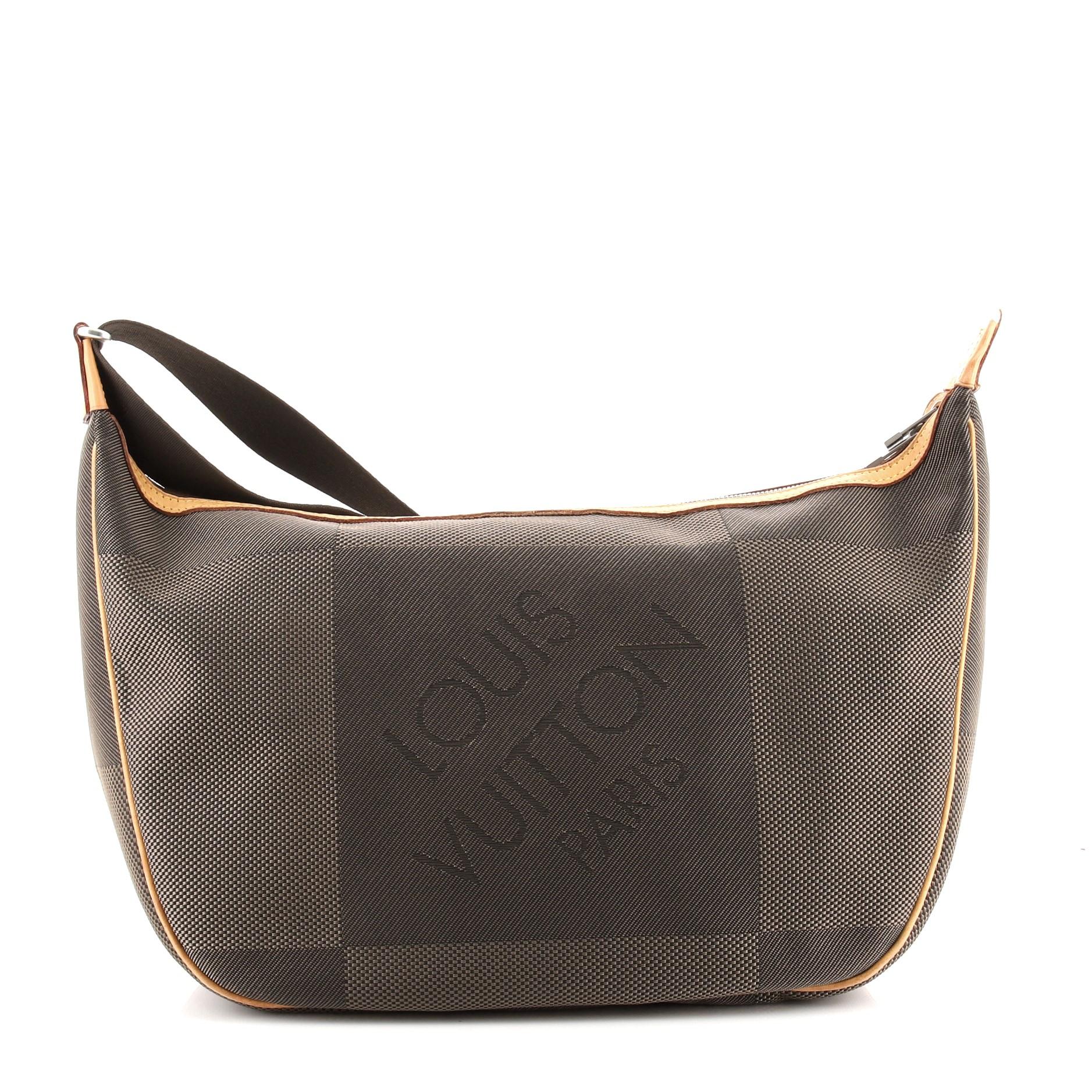 Black Louis Vuitton Geant Explorateur Shoulder Bag Geant Canvas