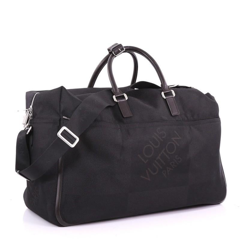 Black Louis Vuitton Geant Souverain Duffle Bag Limited Edition Canvas