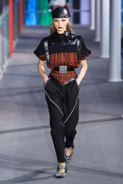 LOUIS VUITTON, "Geolocated" Collection, Red Plaid Street Bustier, F/W 2019