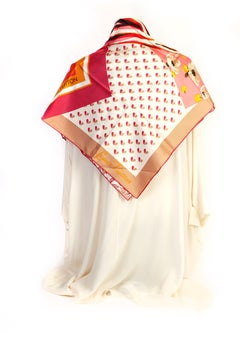 Louis Vuitton Geometric Silk Scarf with Box