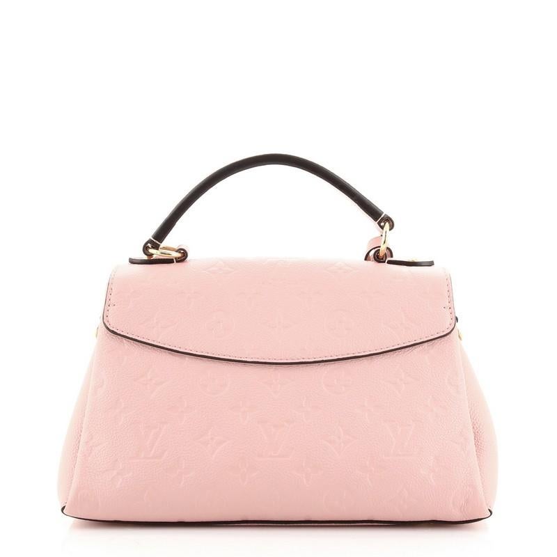 Pink Louis Vuitton Georges Handbag Monogram Empreinte Leather BB