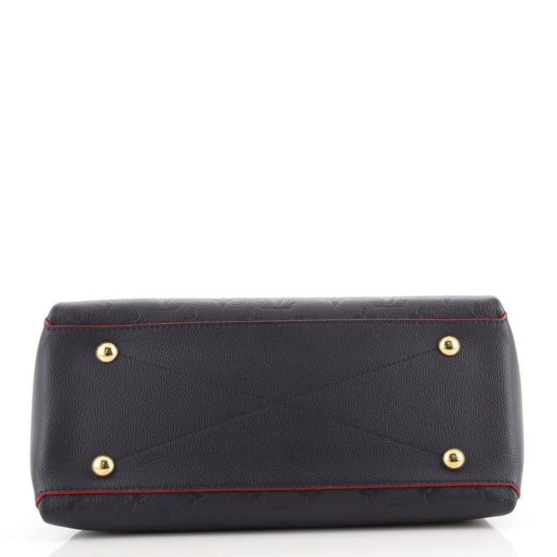 Black Louis Vuitton Georges Handbag Monogram Empreinte Leather MM