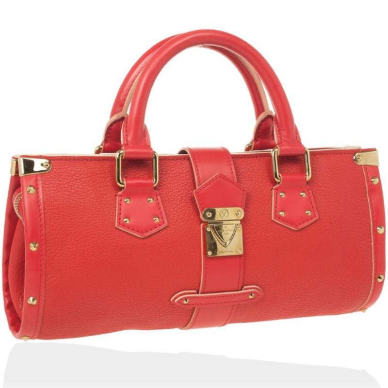Louis Vuitton Geranium Suhali Leather L'Epanoui PM Bag In Excellent Condition In Dubai, Al Qouz 2