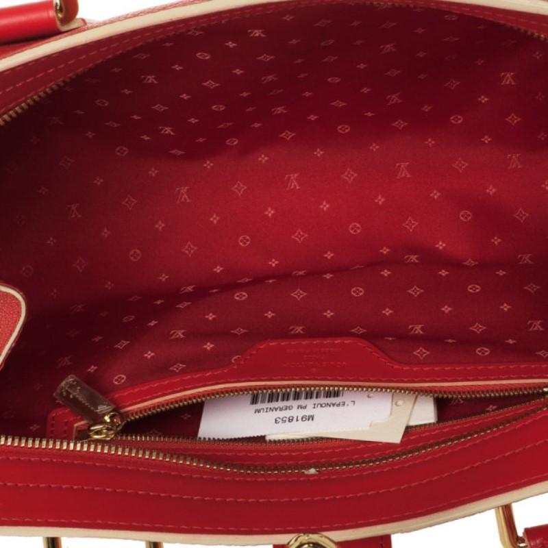 Louis Vuitton Geranium Suhali Leather L'Epanoui PM Bag 4