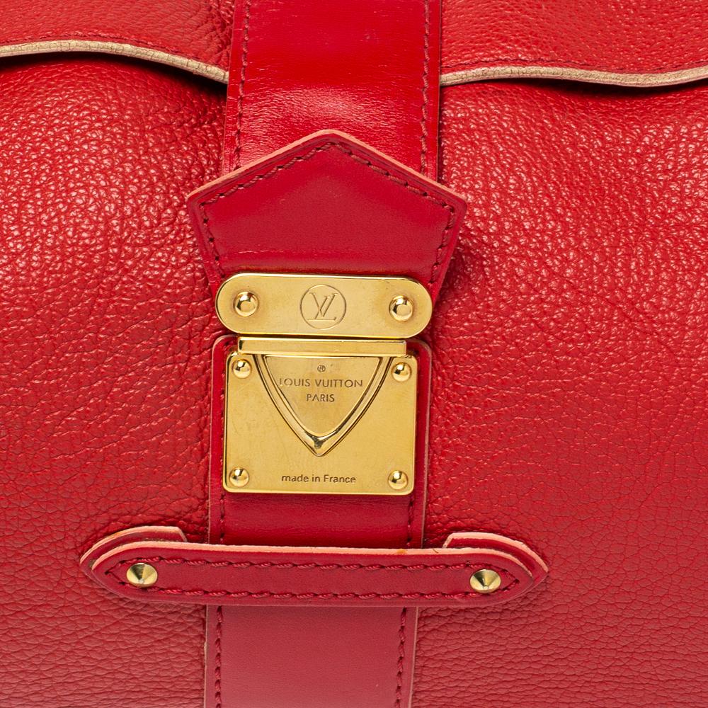 Louis Vuitton Geranium Suhali Leather L'Impetueux Bag 5