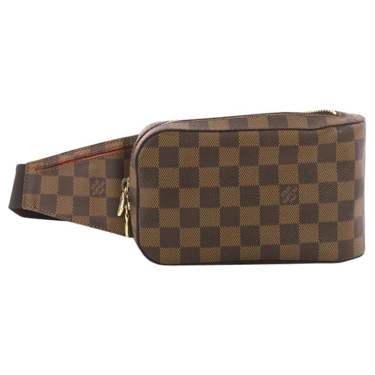 LOUIS VUITTON Brown Monogram Coated Canvas and Vachetta Leather Bum Bag at  1stDibs