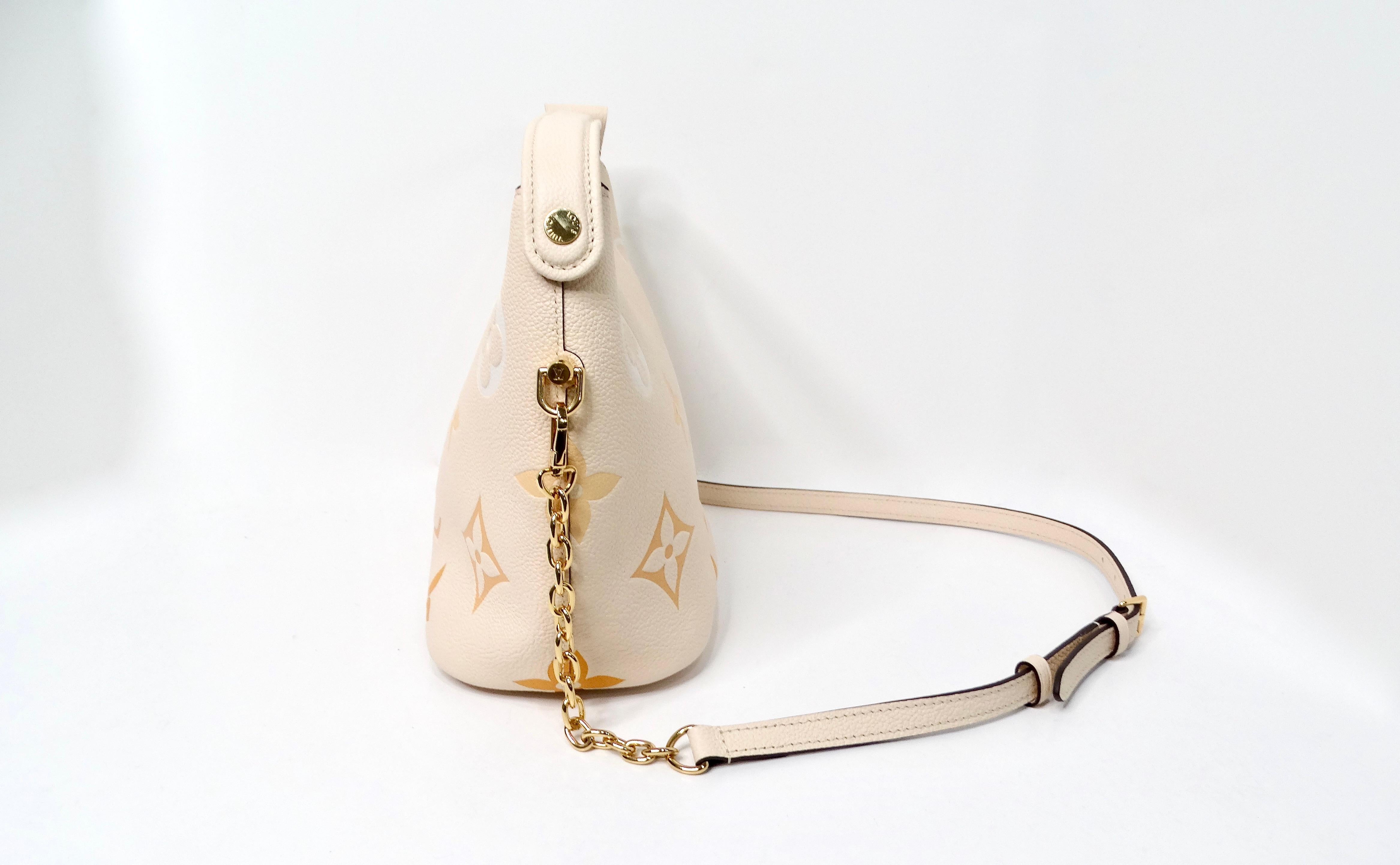 Louis Vuitton Giant By The Pool Empreinte Marshmallow Leder Umhängetasche (Beige) im Angebot