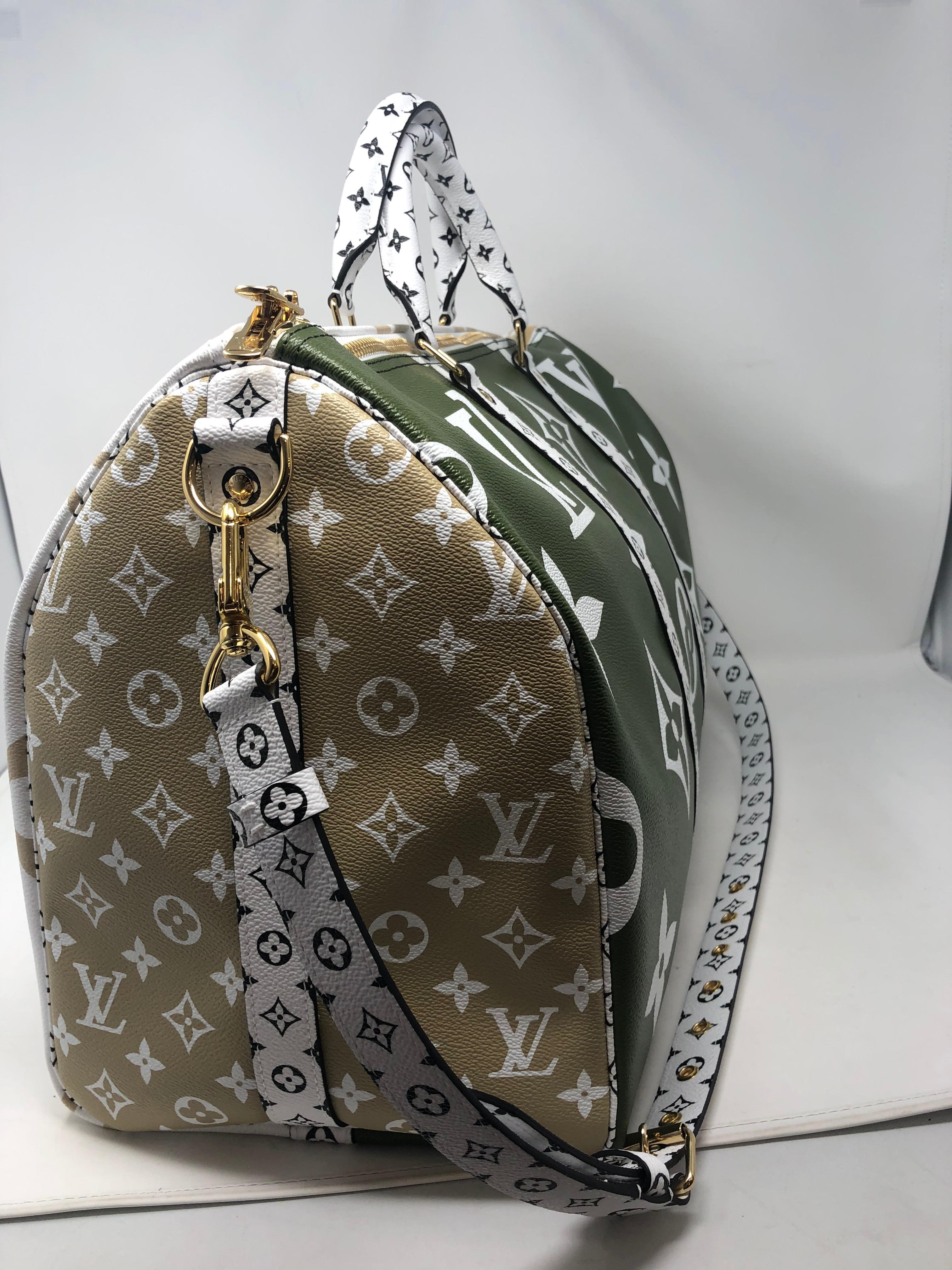 louis vuitton keepall green