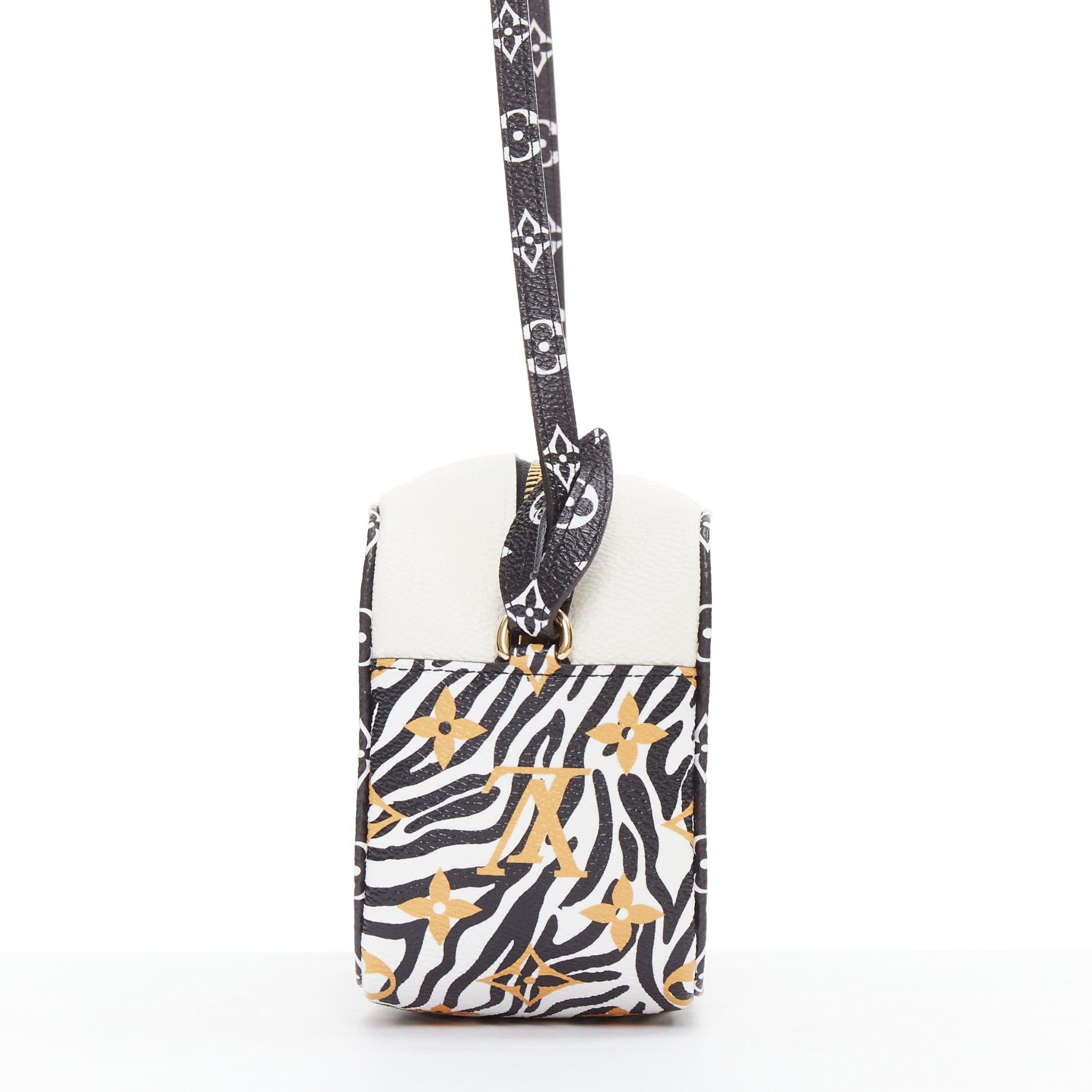 LOUIS VUITTON Giant Jungle cream LV monogram PVC crossbody bag In Good Condition In Hong Kong, NT
