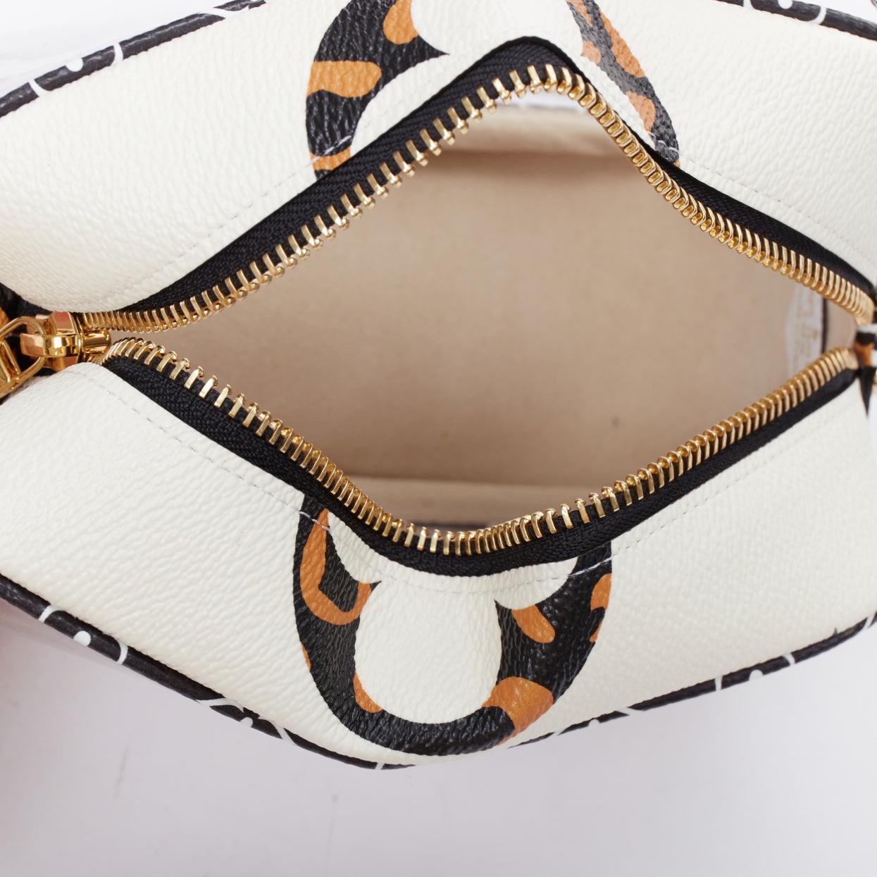 LOUIS VUITTON Giant Jungle cream LV monogram PVC crossbody bag 4