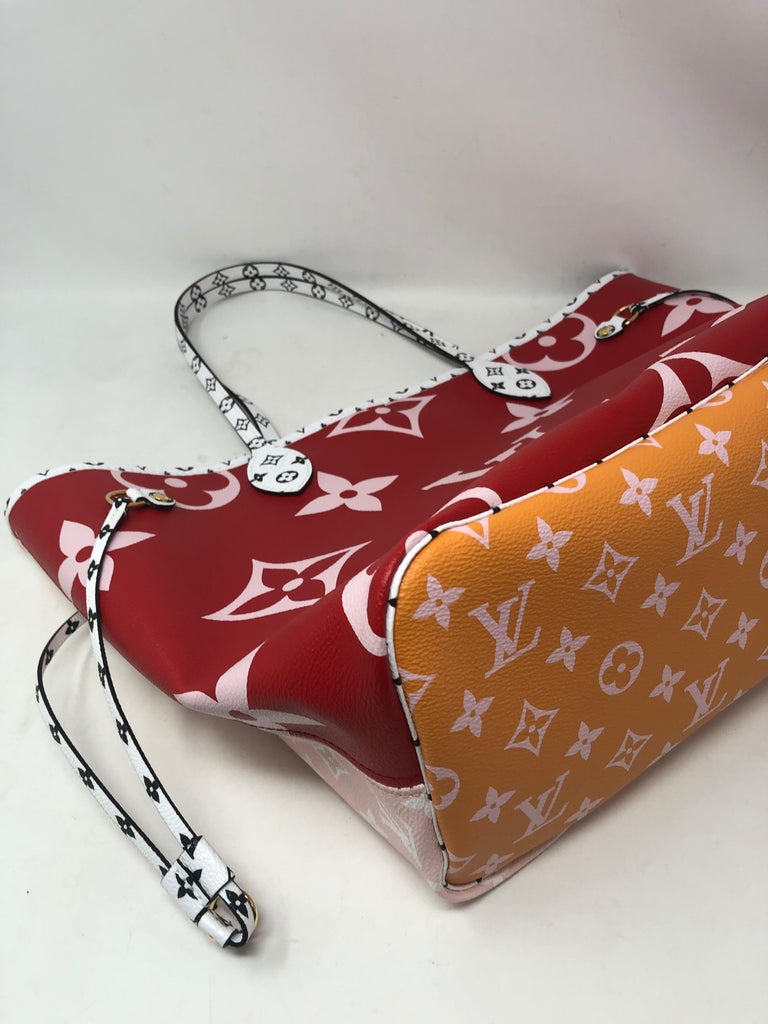 Louis Vuitton Giant Mono Rouge Neverfull MM at 1stdibs
