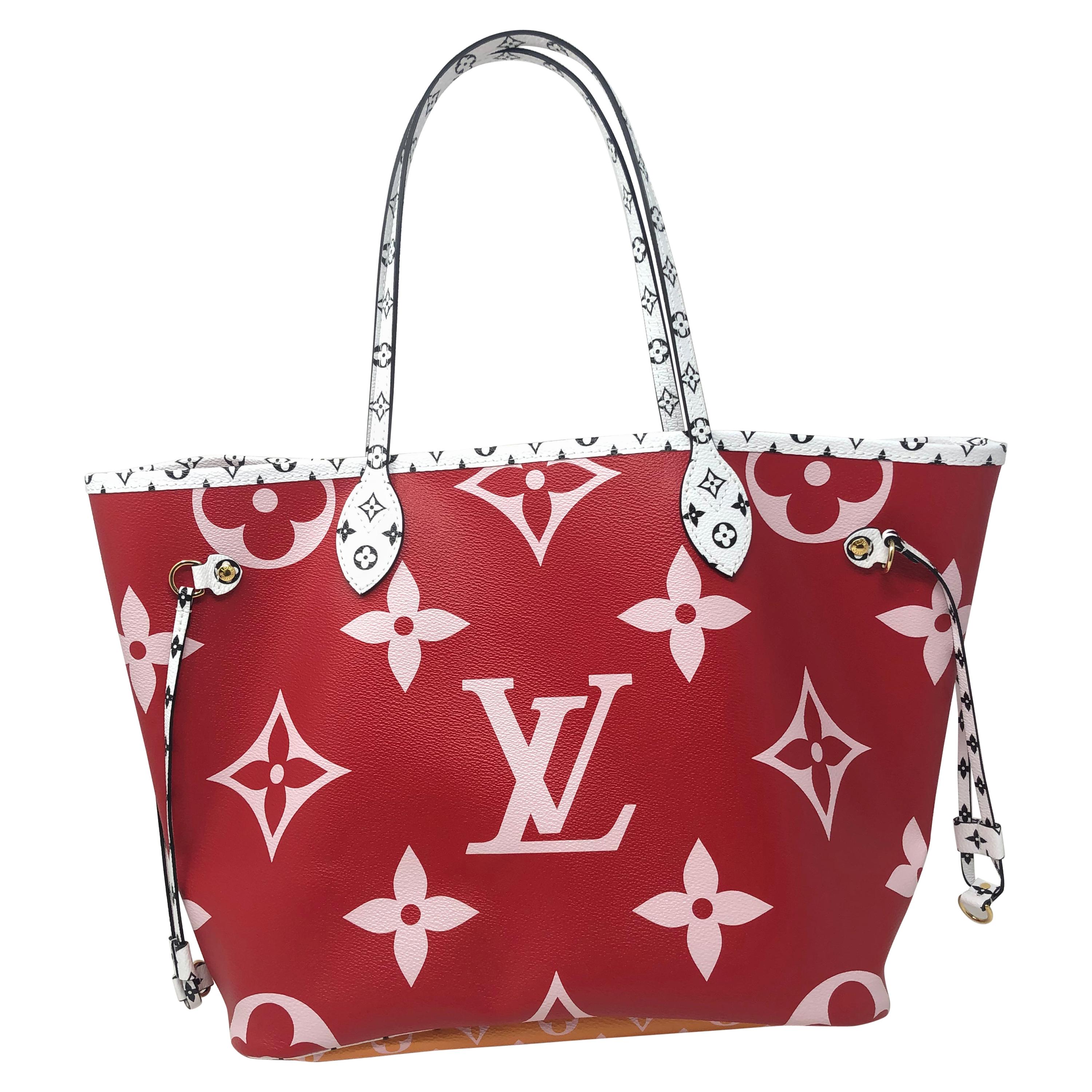 Louis Vuitton Giant Mono Rouge Neverfull MM 