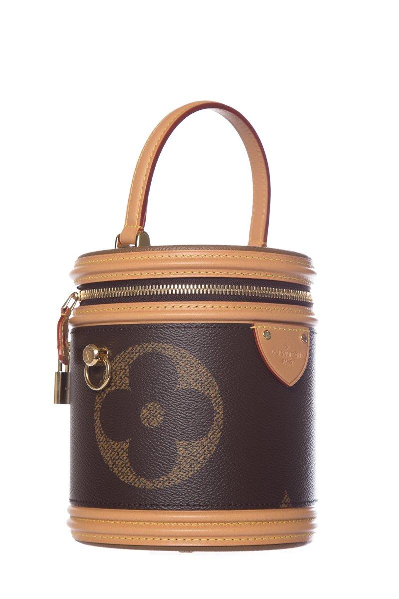 Brown Louis Vuitton Giant Monogram Cannes Handbag For Sale