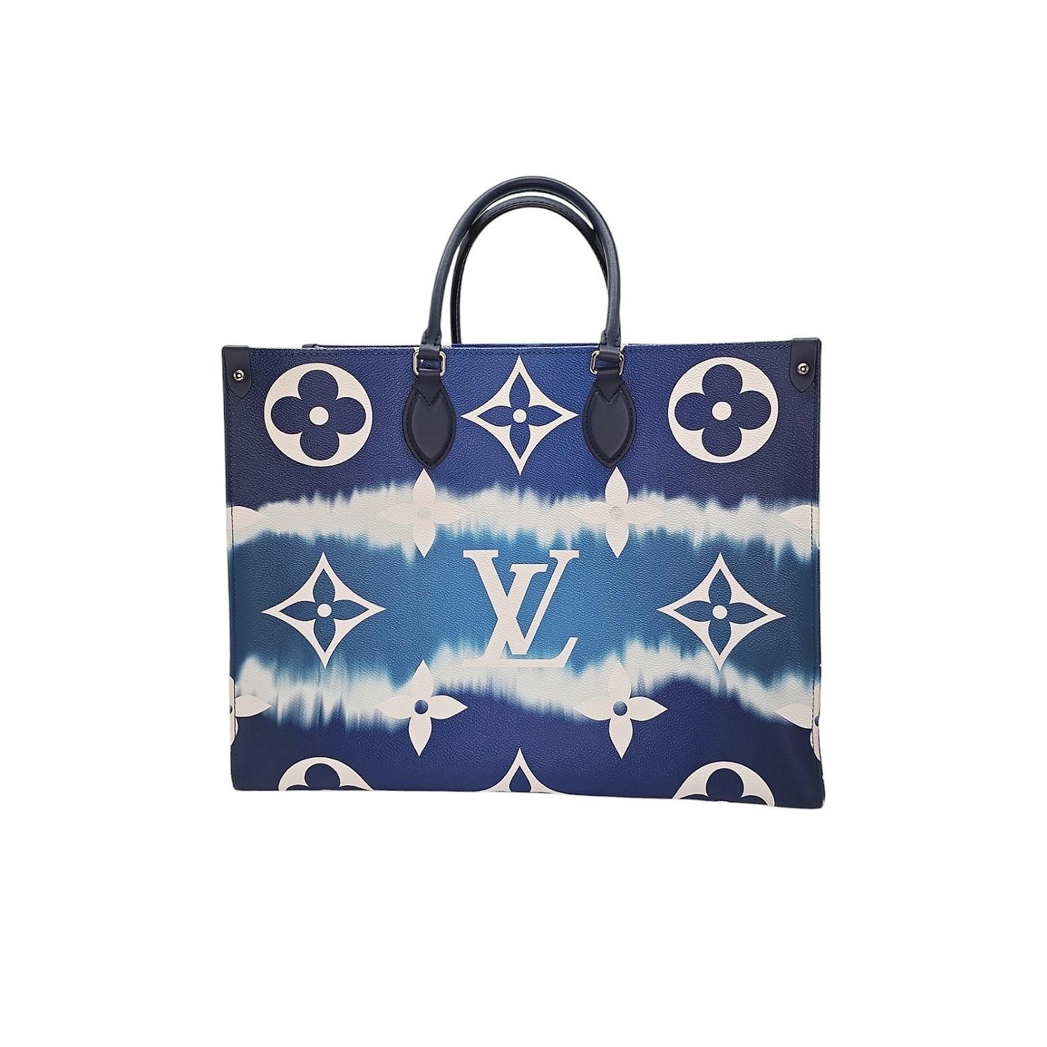 Blue Louis Vuitton Giant Monogram Escale Onthego GM Tote