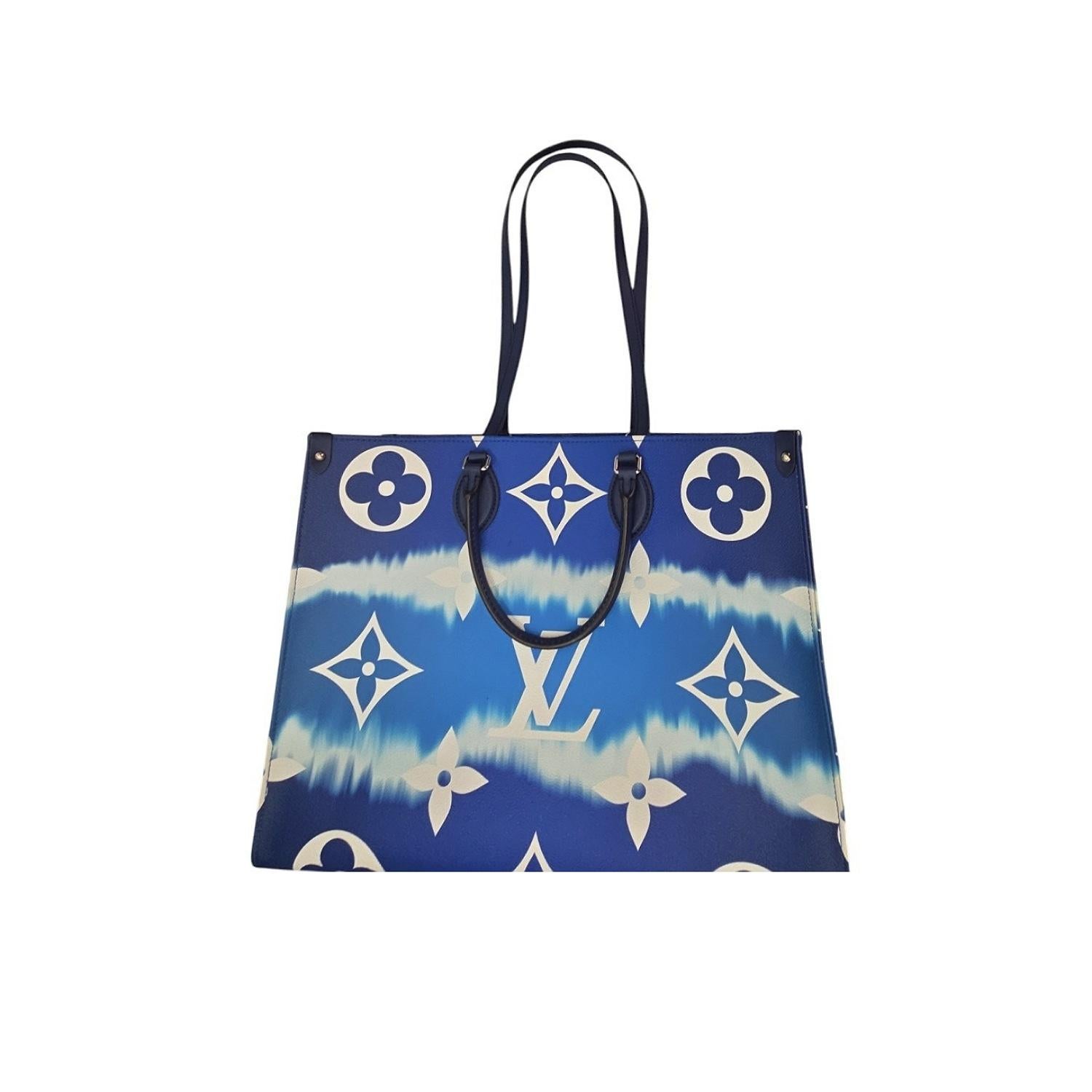 Louis Vuitton Giant Monogram Escale Onthego GM Tote In Good Condition In Scottsdale, AZ