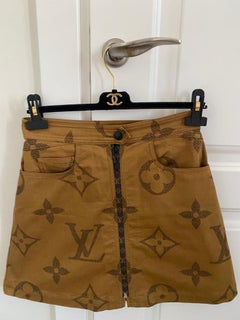 Louis Vuitton Giant Monogram Logo Canvas Skirt
