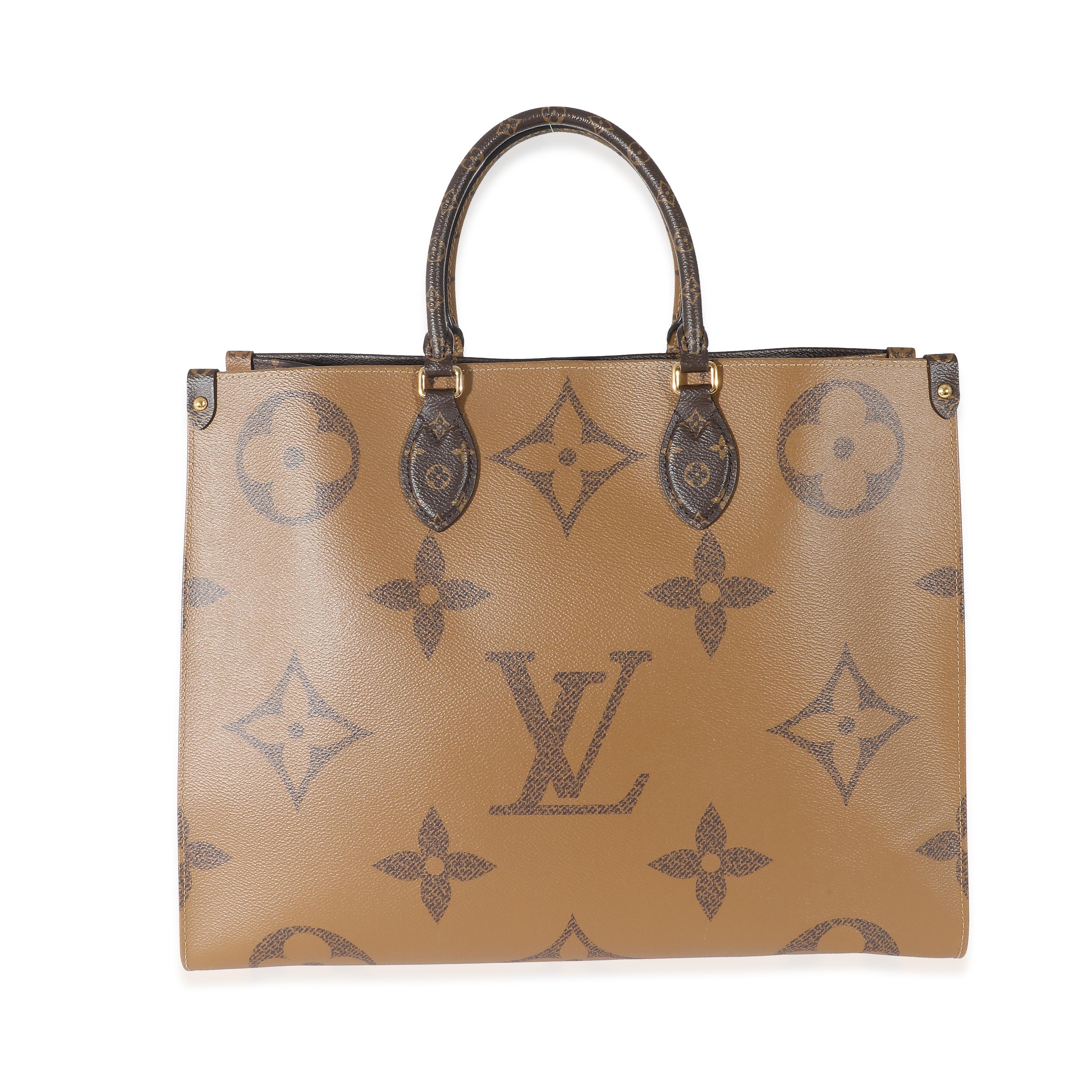 Louis Vuitton Giant Monogram Reverse Canvas Onthego GM In Excellent Condition In New York, NY