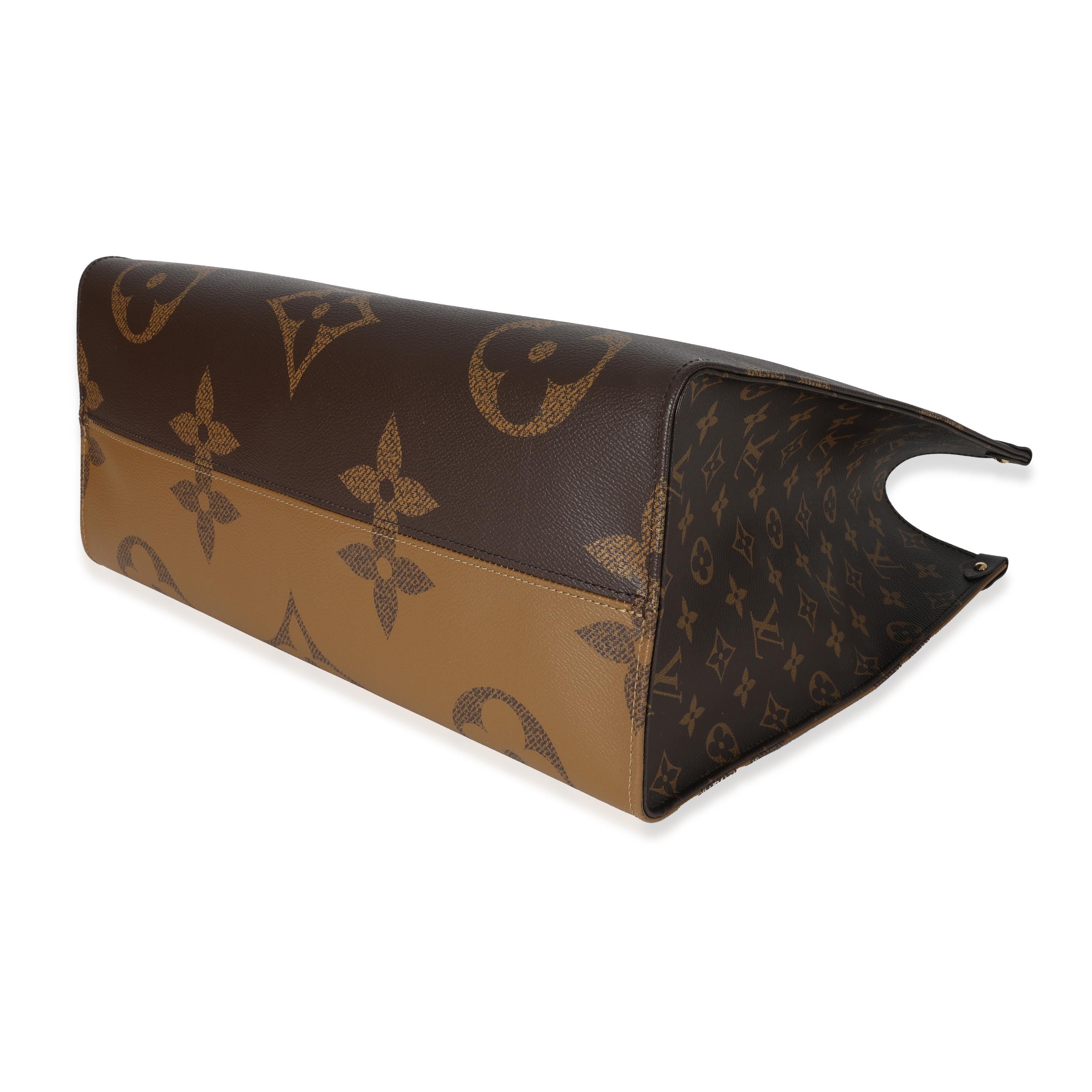 da uomo o donna Louis Vuitton Monogram Gigante invertito Onthego GM in vendita