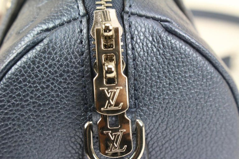Louis Vuitton Giant Navy Monogram Empreinte Speedy Bandouliere 20 78lk317s For Sale 5
