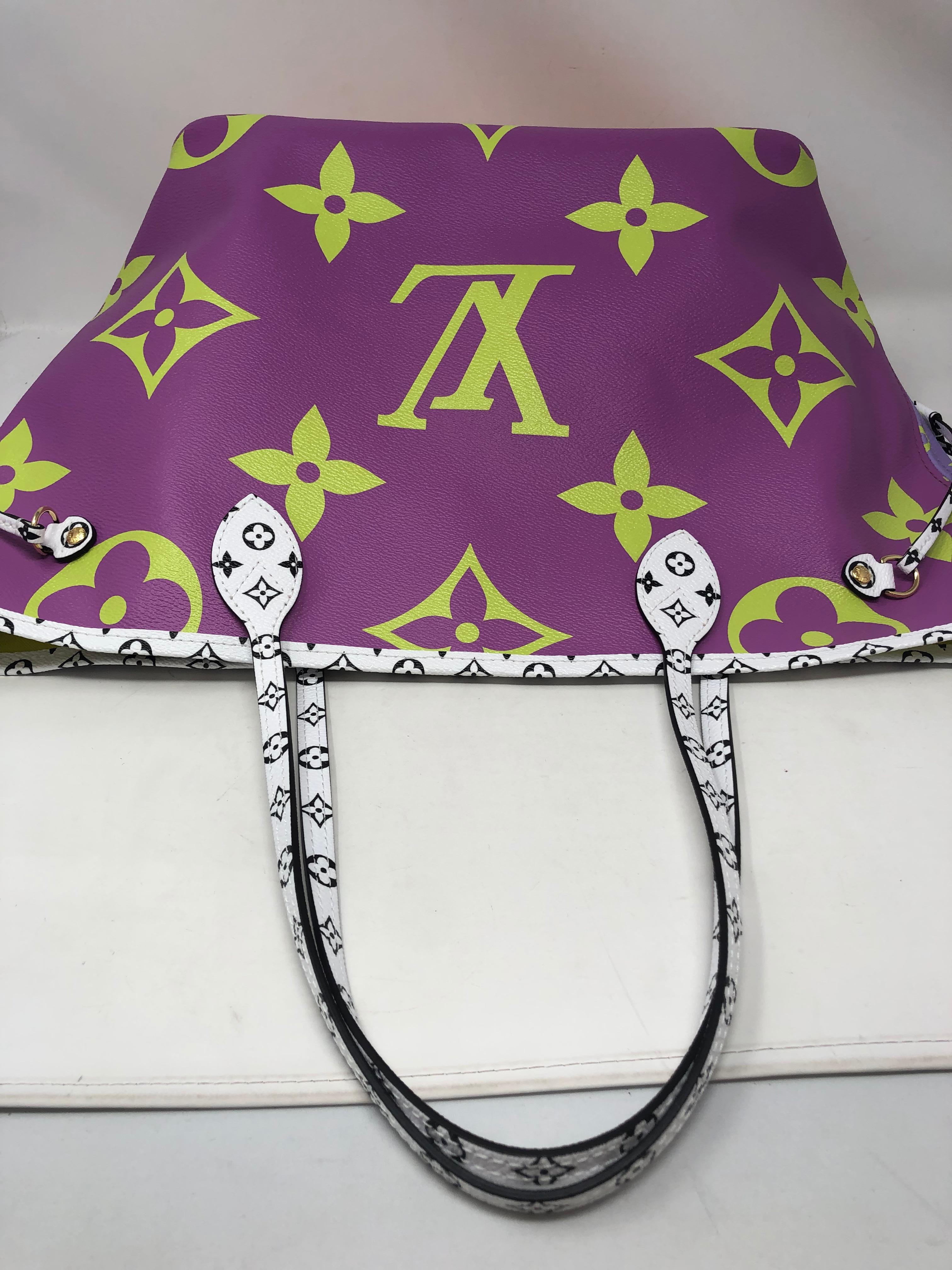 Women's or Men's Louis Vuitton Giant Purple Neverfull MM