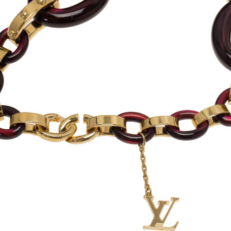 Louis Vuitton - Collier en résine «imme a Clue » en vente 1