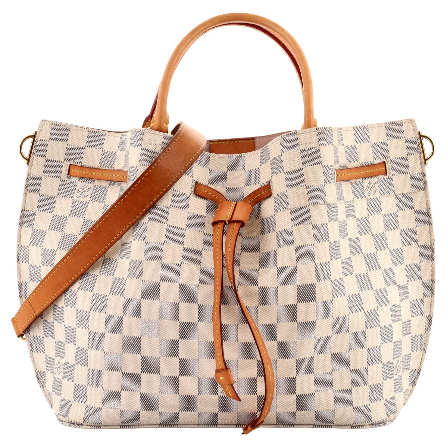 Louis Vuitton Damier Azur Coated Canvas Girolata Gold Hardware