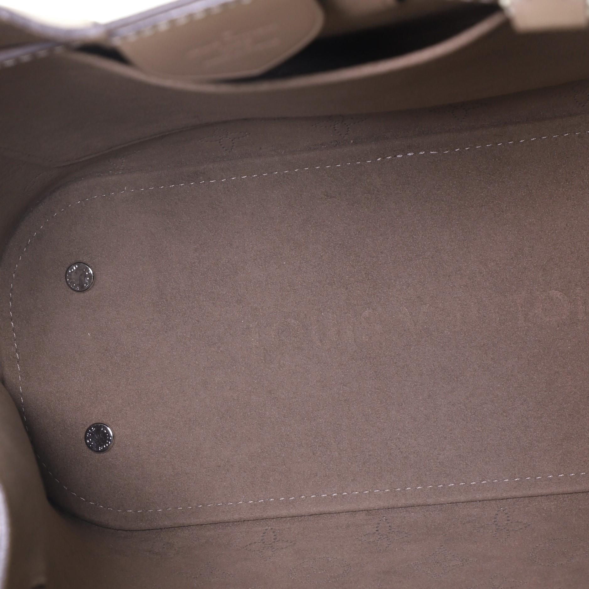 Brown Louis Vuitton Girolata Handbag Mahina Leather