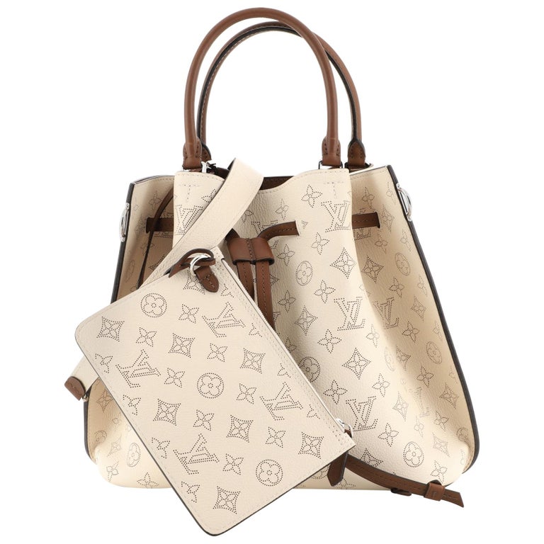 Louis Vuitton Galatea Handbag Mahina Leather mm Neutral