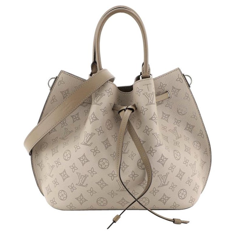 LOUIS VUITTON HAUMEA Tote Bag in Galet Color Smooth and Perforated Calf  Leather at 1stDibs