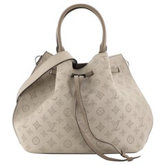 Louis Vuitton Monogram Mahina Girolata Bag - Black Hobos, Handbags