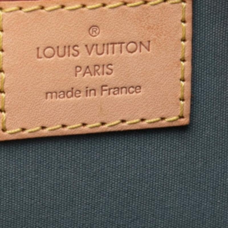 Louis Vuitton Givre Monogram Vernis Alma GM Bag For Sale 6