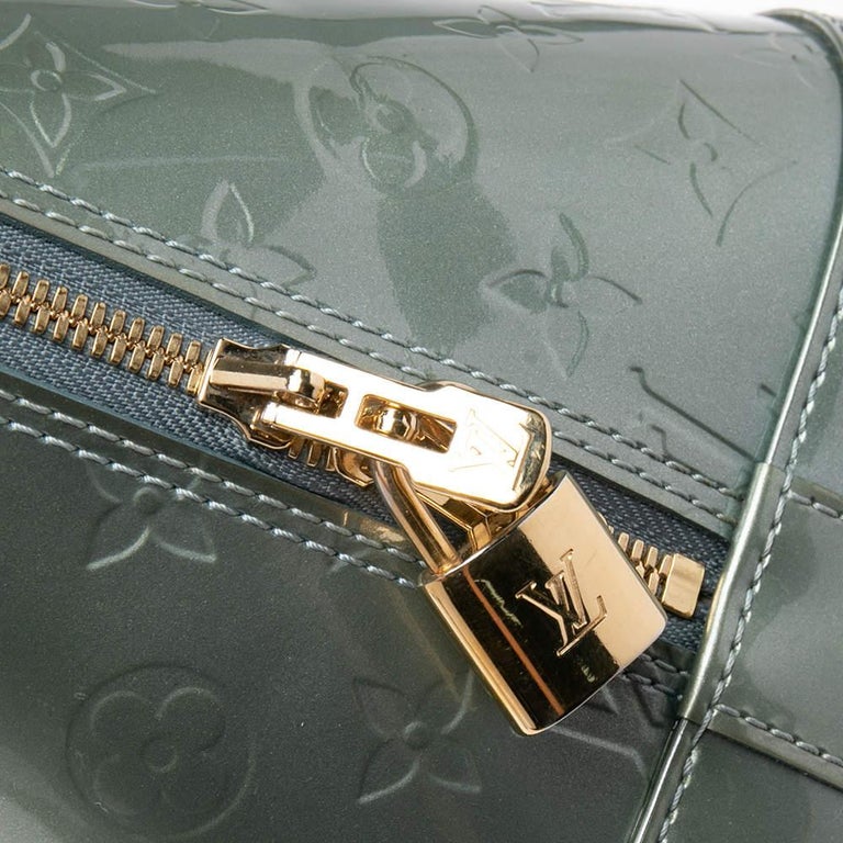 Louis Vuitton Givre Monogram Vernis Alma GM Bag For Sale 9