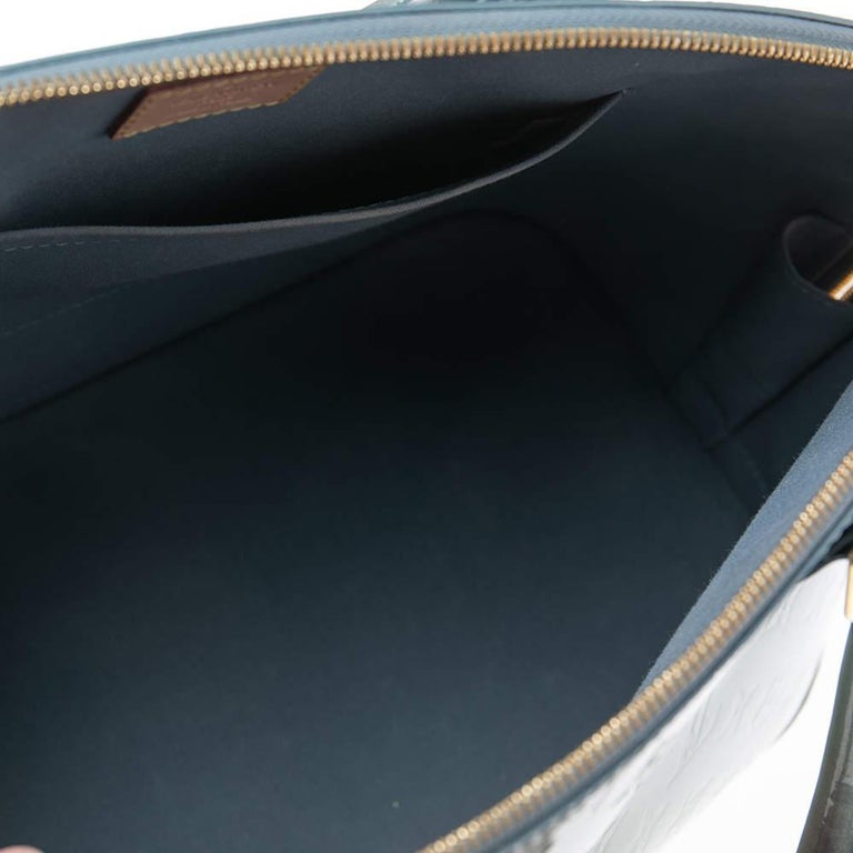 Louis Vuitton Givre Monogram Vernis Alma GM Bag For Sale 4