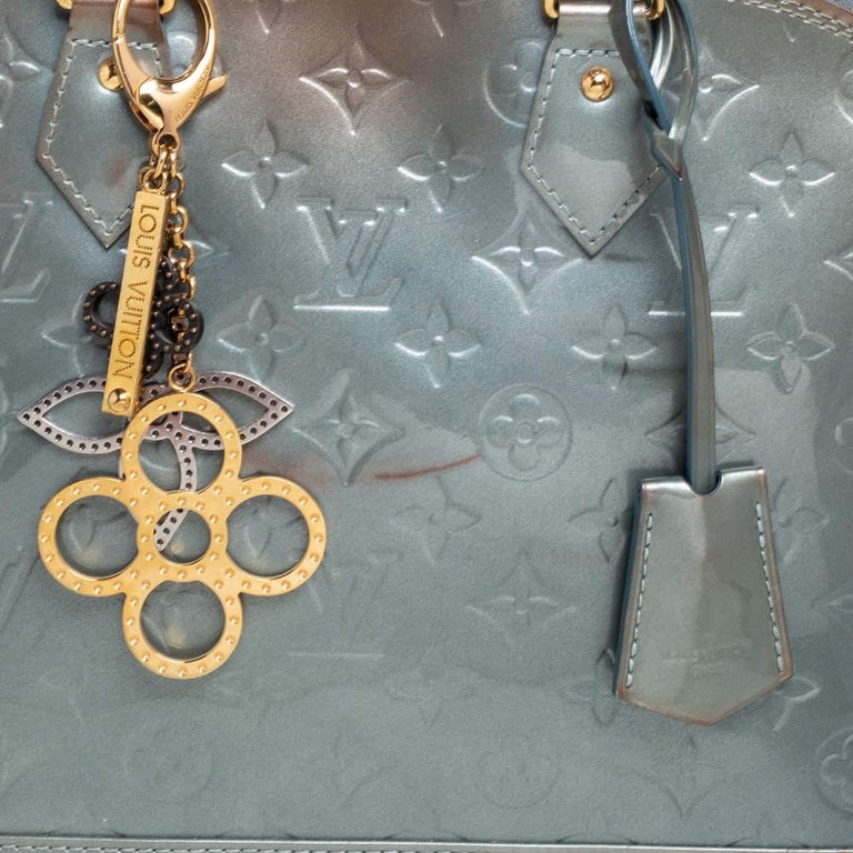 Louis Vuitton Givre Monogram Vernis Alma PM Bag For Sale 6