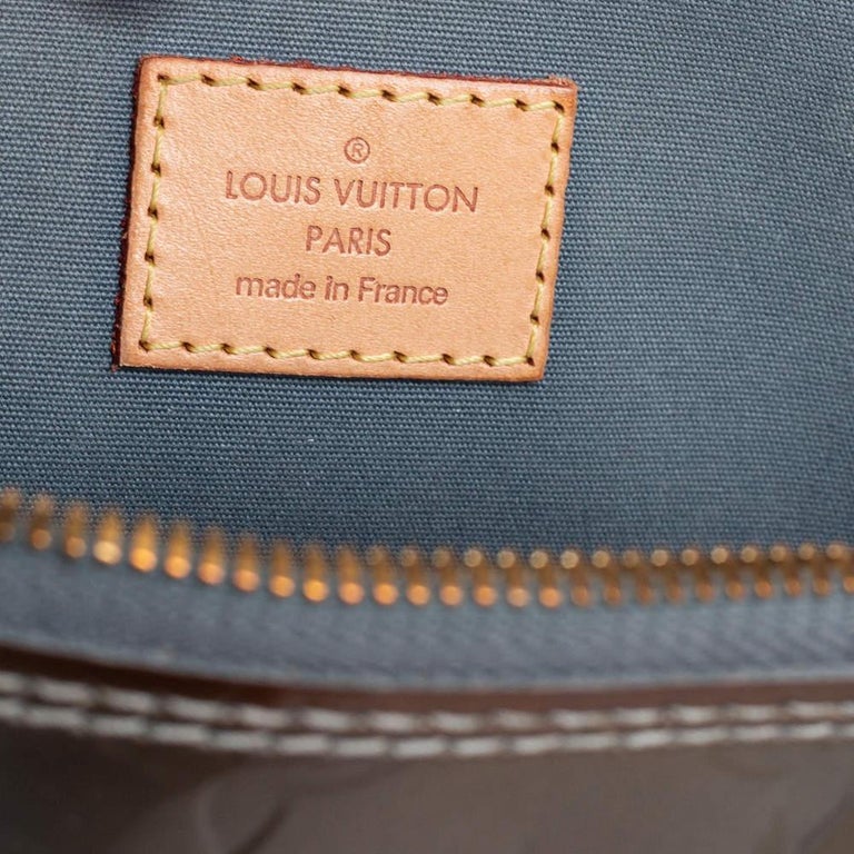 Louis Vuitton Givre Monogram Vernis Alma PM Bag For Sale 8