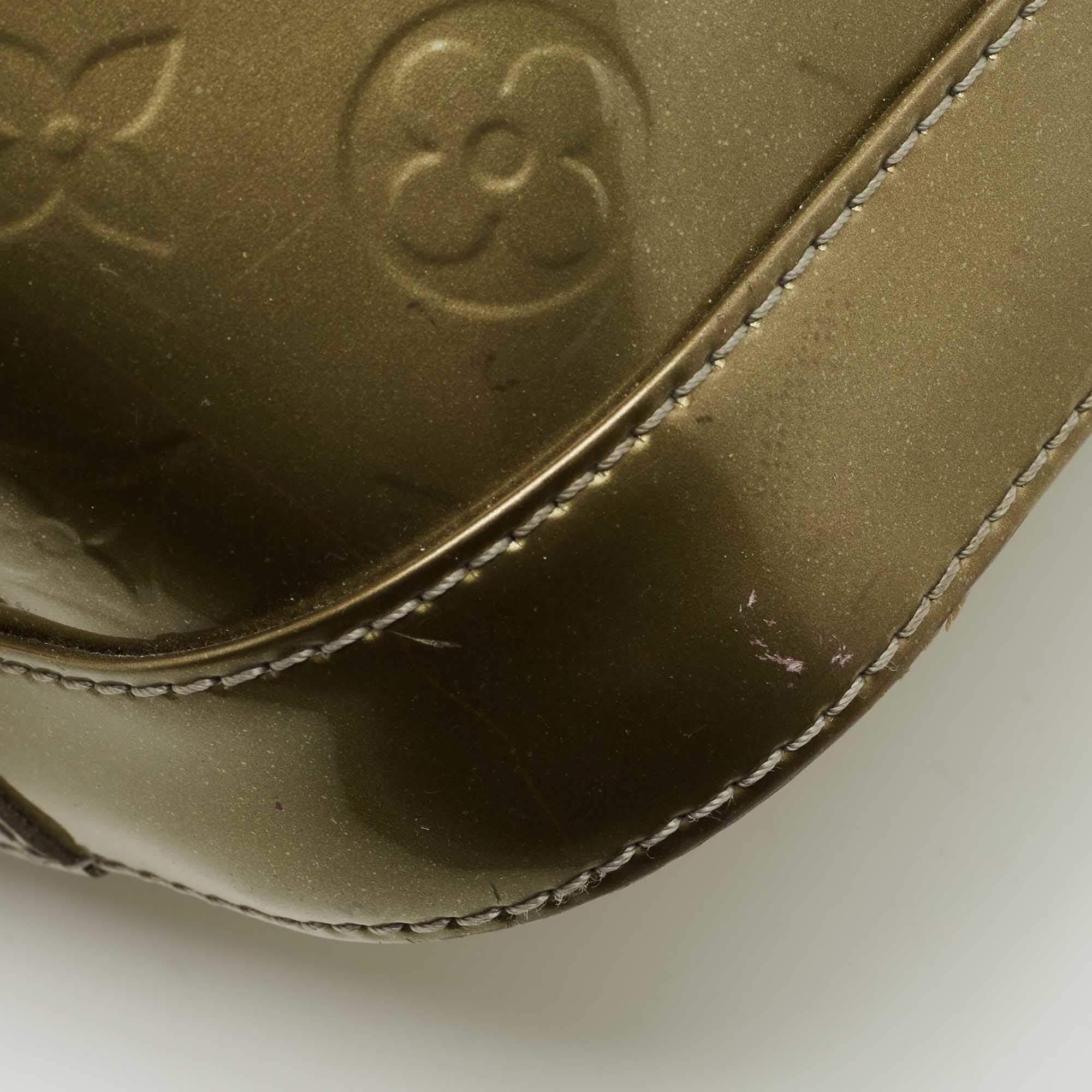 Louis Vuitton Givre Monogram Vernis Alma PM Bag For Sale 7