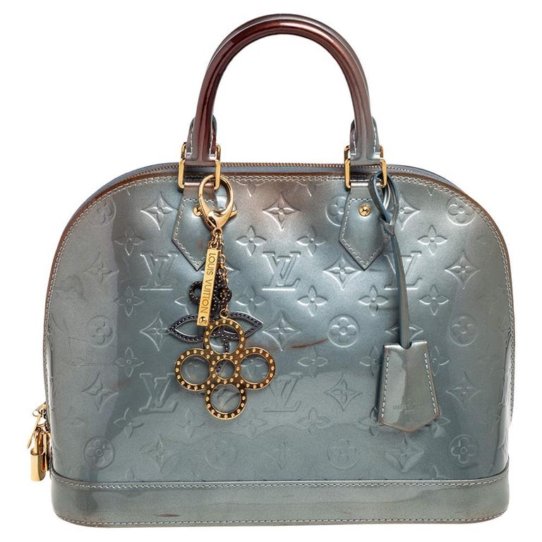 Louis Vuitton Givre Monogram Vernis Alma PM Bag For Sale